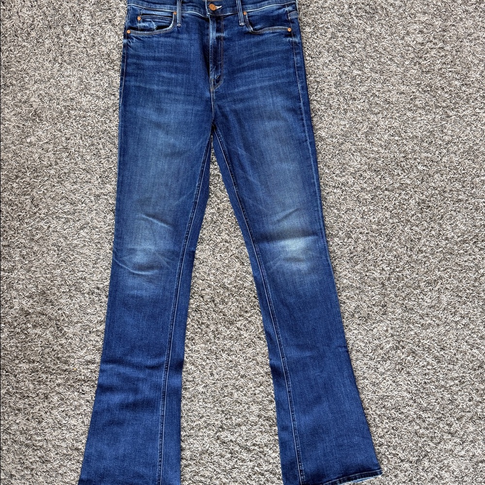 MOTHER High Waisted Runaway Flare Jeans Size 29 Original Length